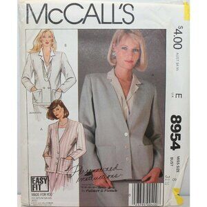 McCalls 8954 Sewing Pattern Jacket Size 8